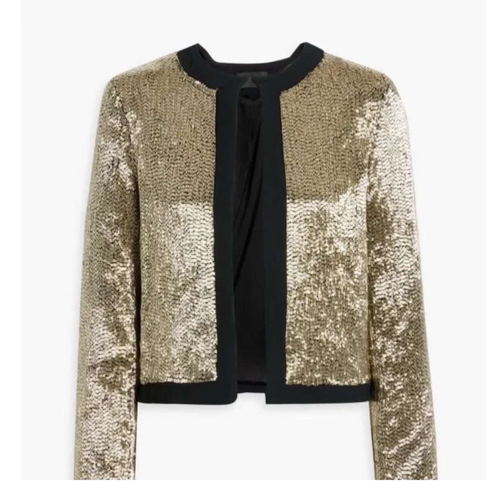 Nili Lotan  Gold beaded Women's blazer.